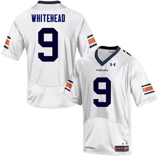 Auburn Tigers Men's Jermaine Whitehead #9 White Under Armour Stitched College NCAA Authentic Football Jersey YDC3374XL